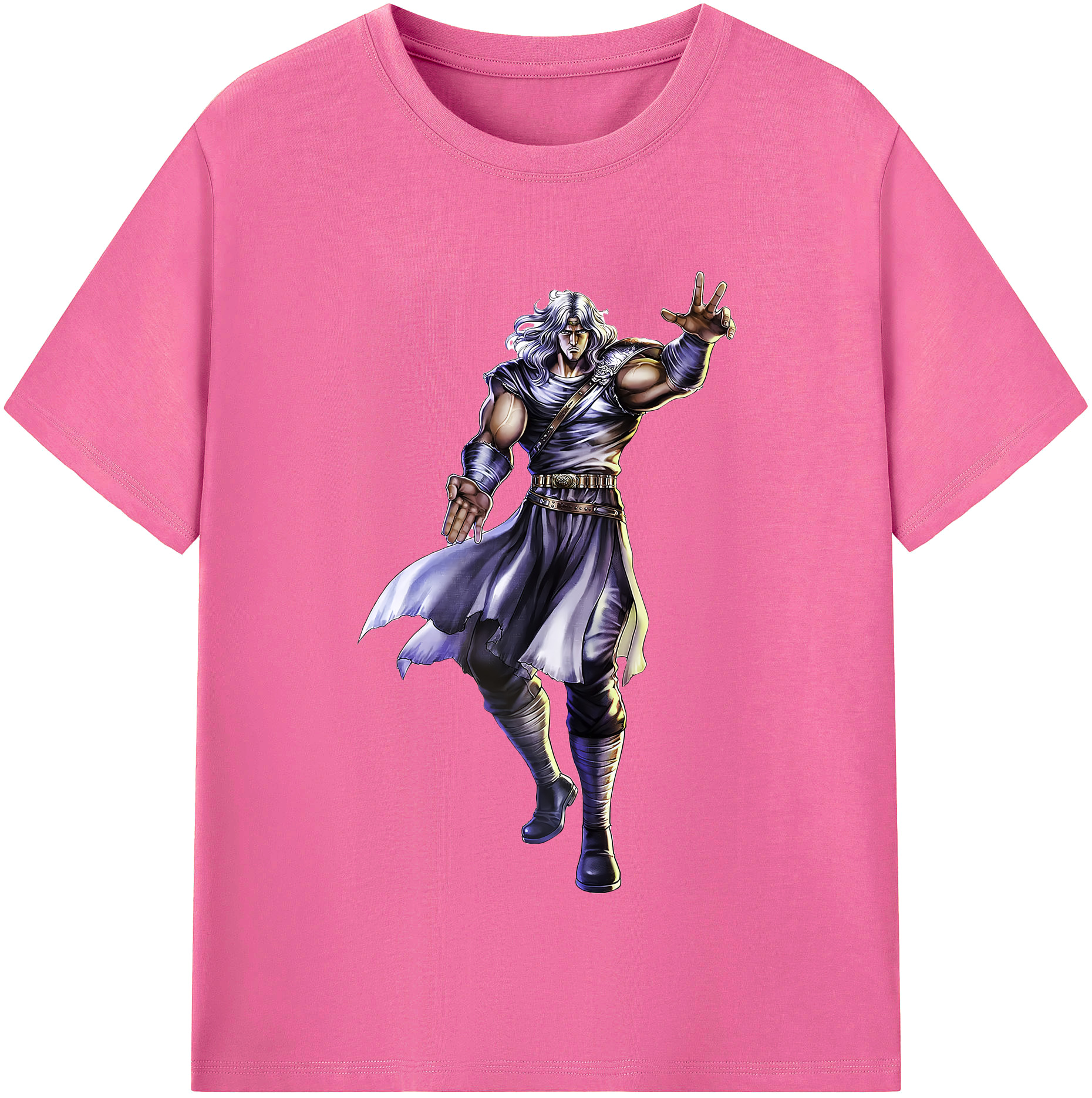 （画像用） 北斗の拳 Fist of the North Star レディースカジュアルプリントTシャツ（綿100％）